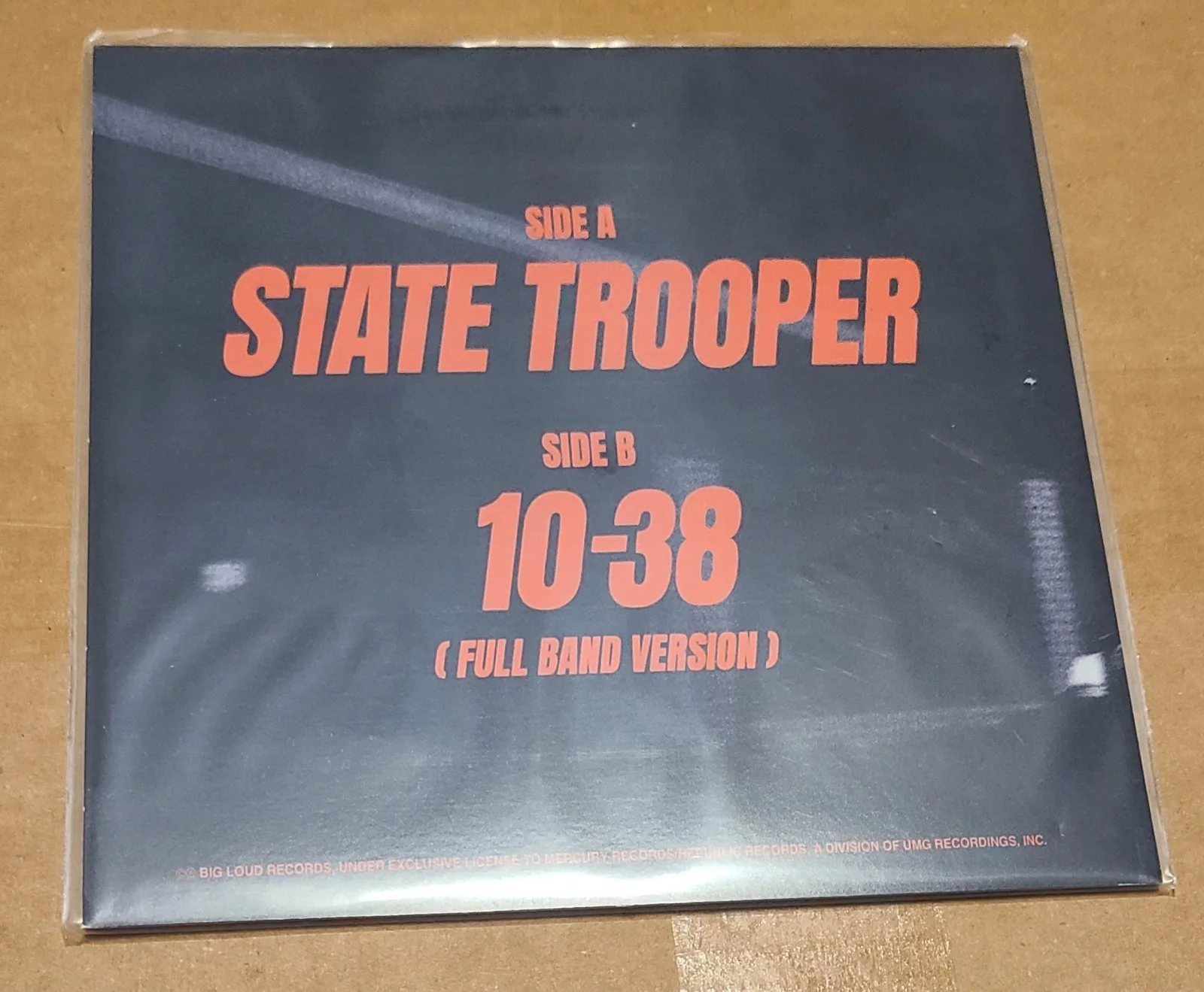 CHARLES WESLEY GODWIN Signed State Trooper 10-38 (Full Band Version) 7" Vinyl, image 3