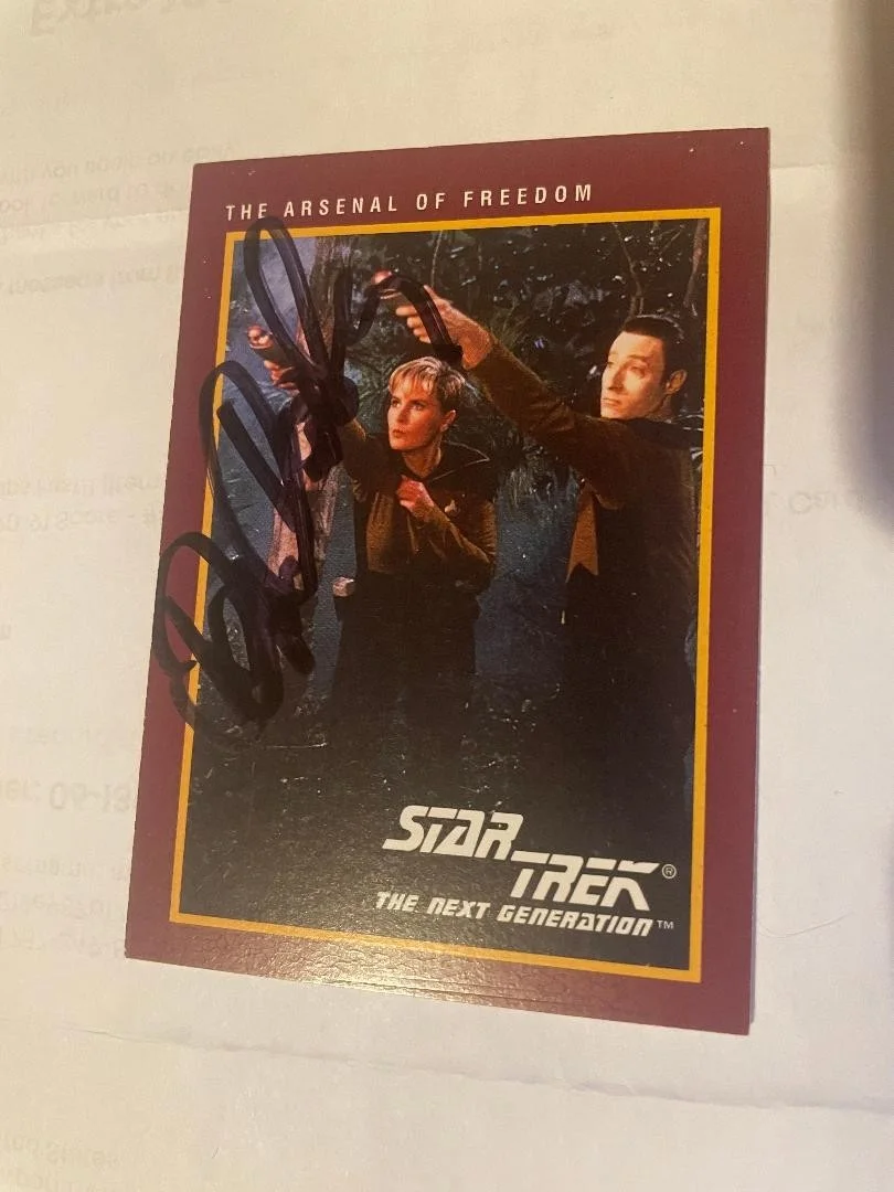 Denise Crosby — 1991 Impel Star Trek The Next Generation Denise Crosby Signed Card #50/Free SH!
