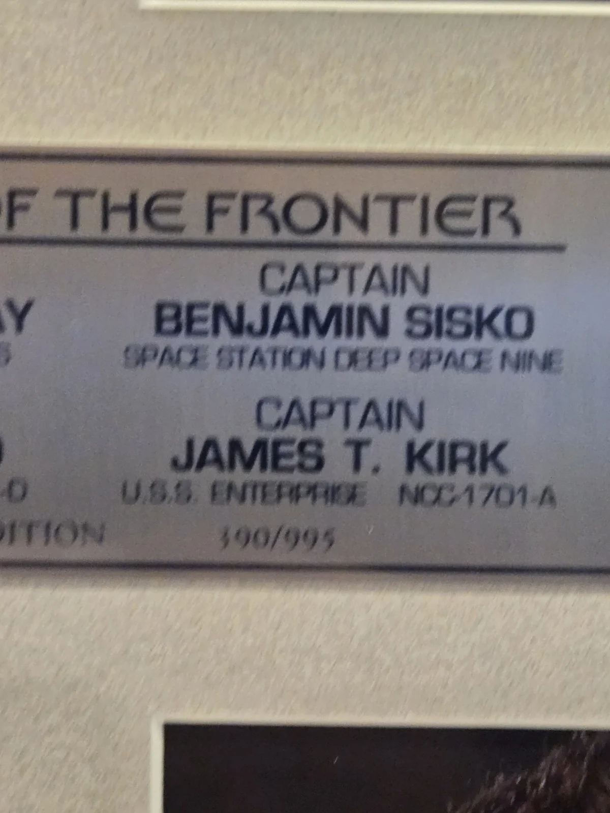 Shatner, Stewart, Brooks, Mulgrew — Star Trek Captains AUTOGRAPHED photos framed - 30 Years - 390 Of 995 COA, изображение 3