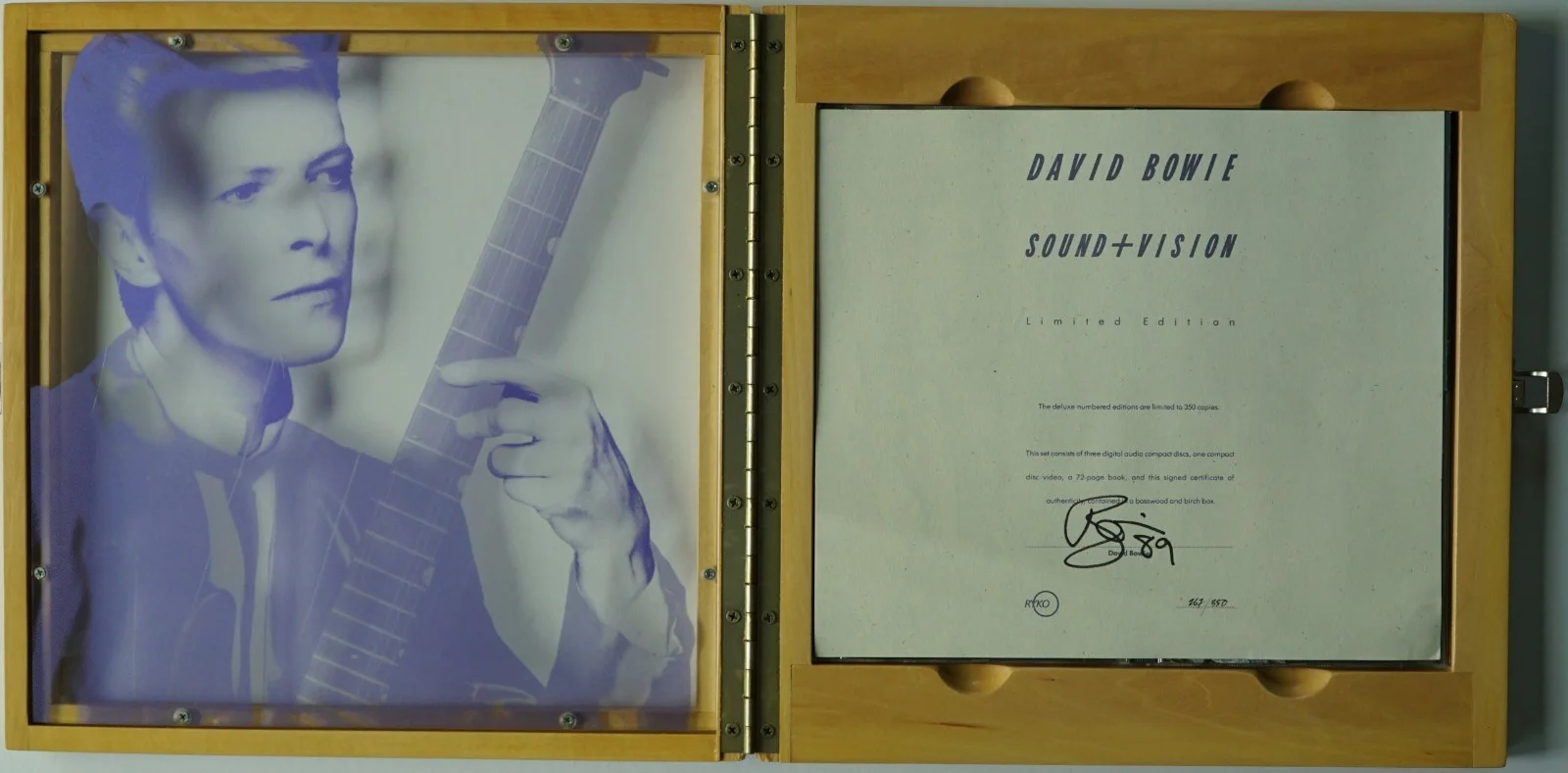 DAVID BOWIE - SIGNED SOUND + VISION Wood Box Set - LIMITED EDITION #267 of 350!, изображение 2