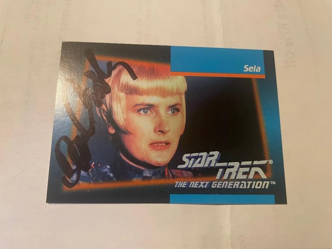 Denise Crosby — 1992 Impel Star Trek The Next Generation Denise Crosby Signed Card #28/Free SH!