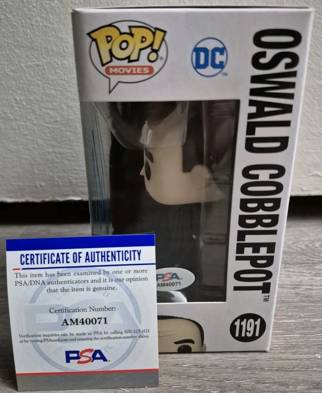 Colin Farrell Signed Funko Pop PSA DNA Batman Penguin Minority Report Swat, image 2