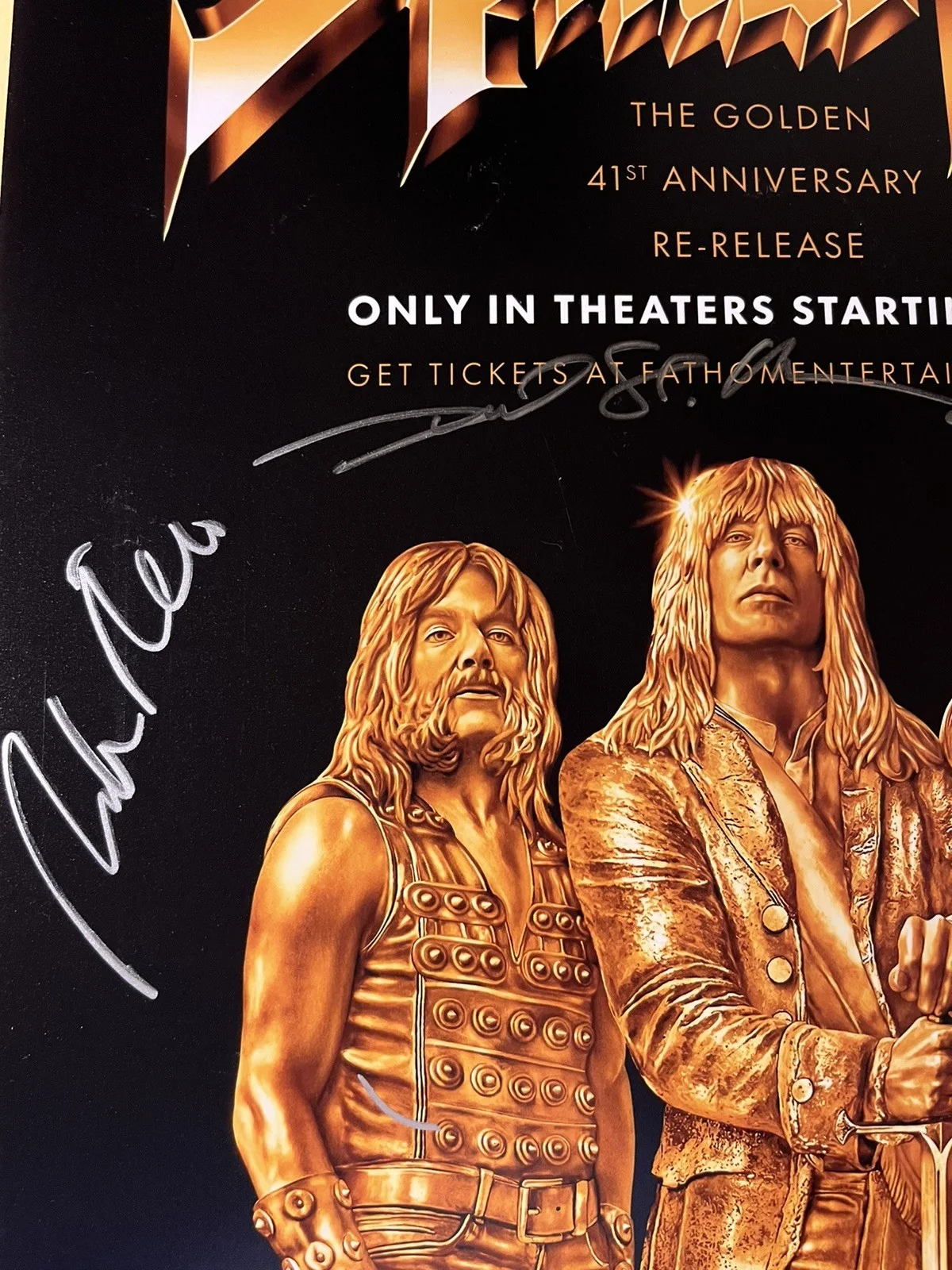Rob Reiner, Harry Shearer and Michael McKean Signed Spinal Tap 2 12x18 Poster, изображение 2
