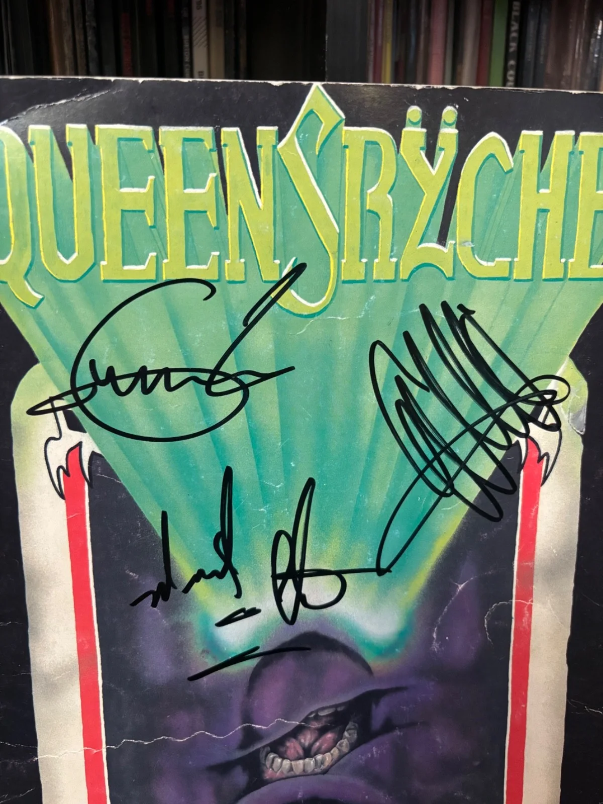 QUEENSYRCHE SIGNED AUTOGRAPHED ORIGINAL WARNING TOUR PROGRAM X3 TATE WHIP EDDIE, image 2