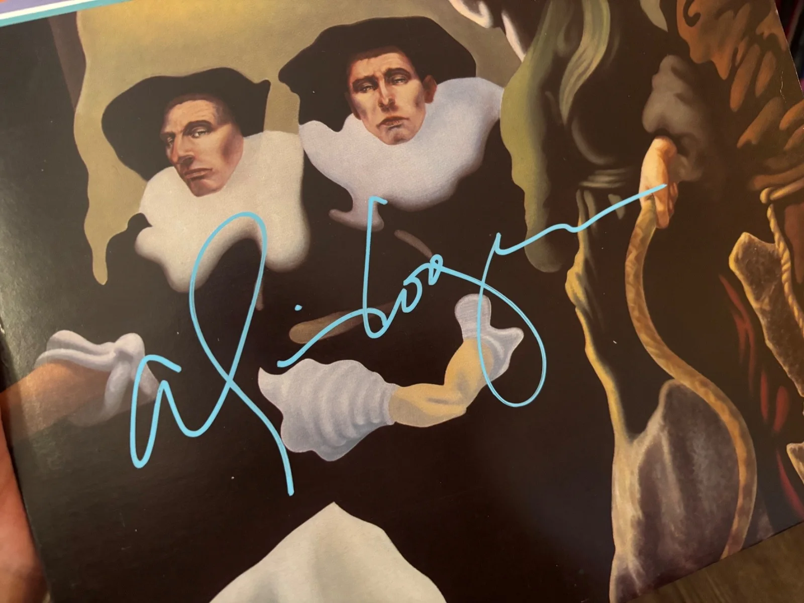 ALICE COOPER SIGNED AUTOGRAPHED LP VINYL DA DA RARE *BLUE INK* ALBUM VERY RARE, изображение 2