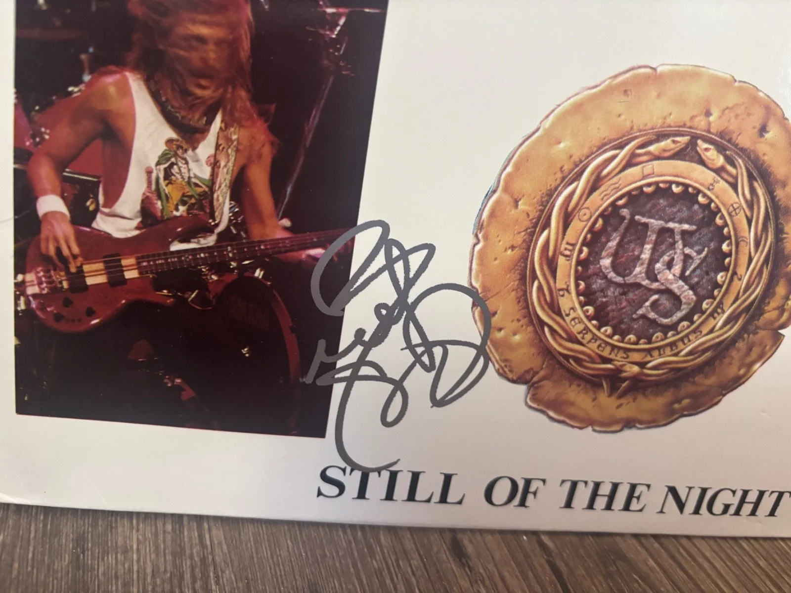 WHITESNAKE SIGNED AUTOGRAPHED LP VINYL STILL OF THE NIGHT RARE RUDY SARZO, изображение 2