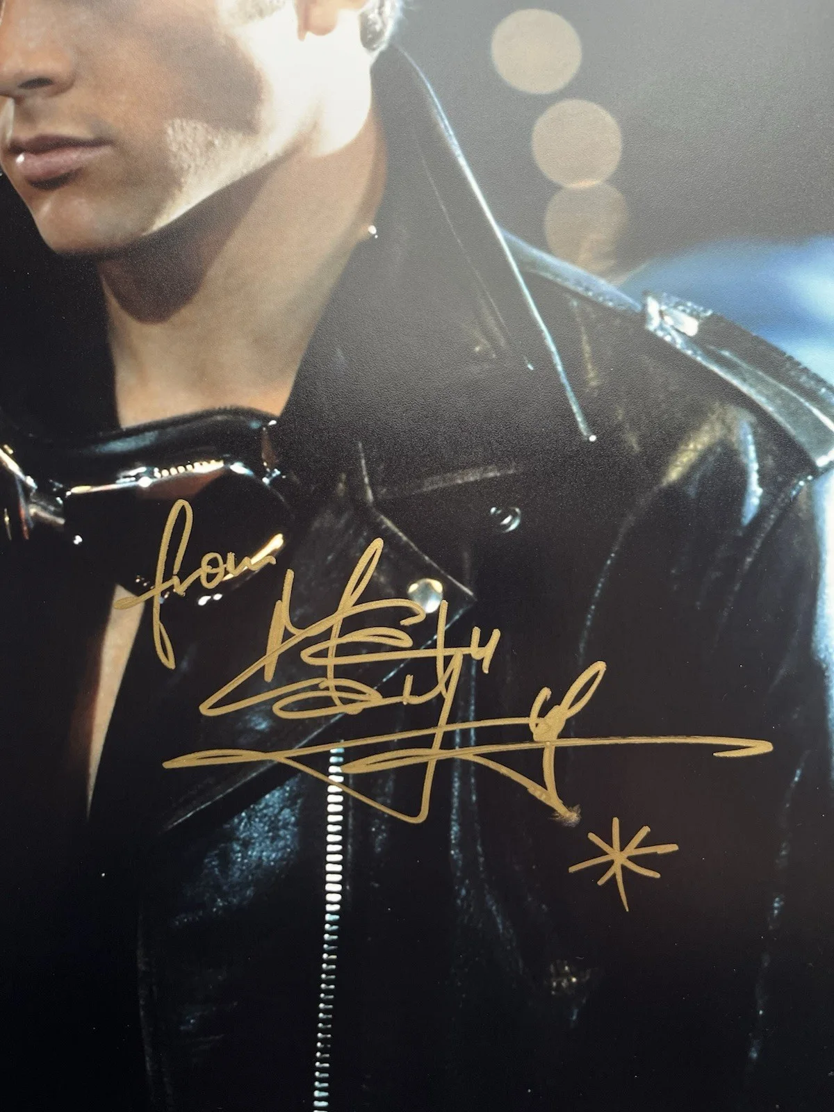 Maxwell Caulfield — QC Maxwell Caulfield Signed Michael Carrington 11x14 Photo Beckett Grease 2, image 4
