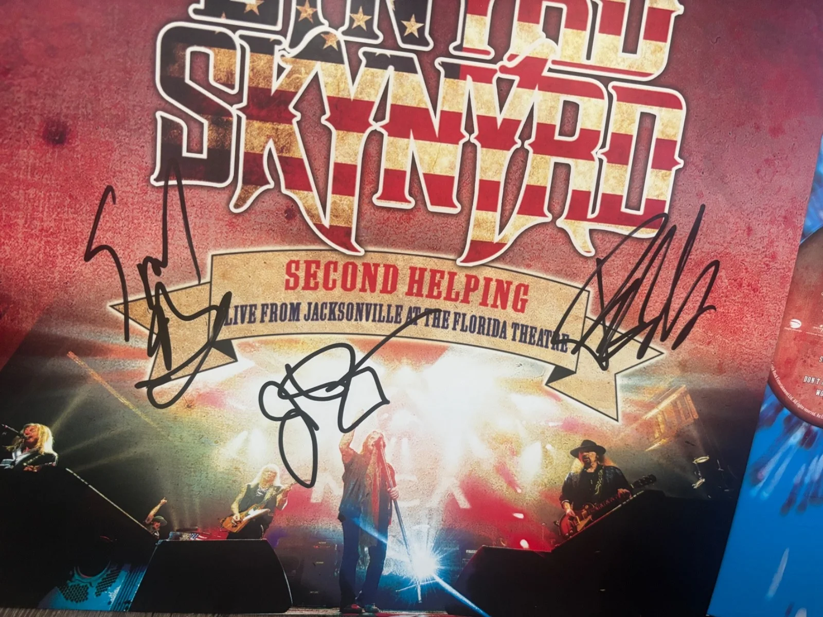 LYNYRD SKYNYRD SIGNED AUTOGRAPHED SPLATTER LP VINYL RARE JOHNNY VAN ZANDT X3 (2), image 2