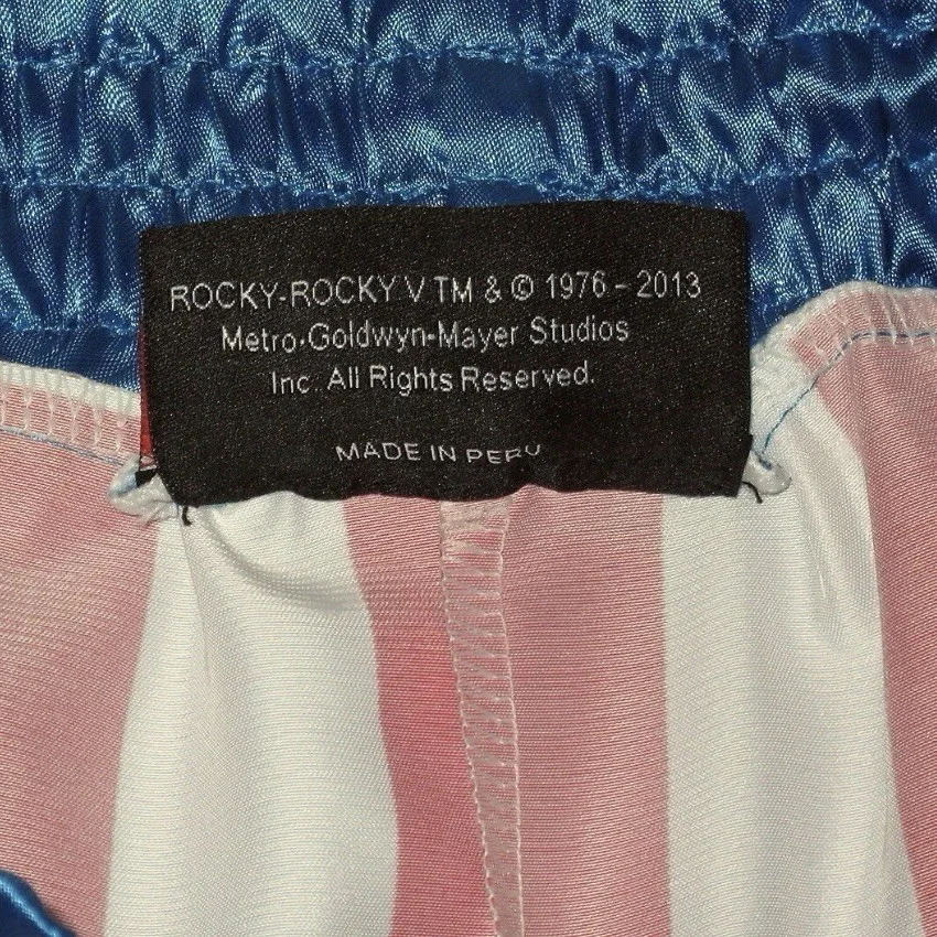 Sylvester Stallone — Sylvester Stallone & Dolph Lundgren Autographed ROCKY IV Boxing Trunks ASI Proof, изображение 2