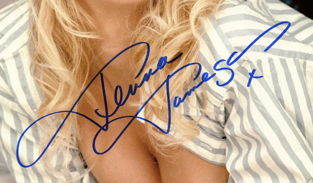 JENNA JAMESON SIGNED 11x14 PHOTO POPULAR ADULT MOVIE ACTRESS YOUNG BECKETT BAS, изображение 2