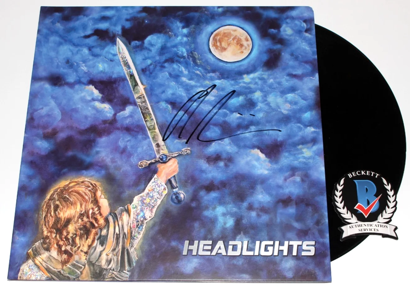 ALEX G SIGNED 'HEADLIGHTS' VINYL ALBUM RECORD LP (SANDY) GIANNASCOLI BECKETT COA, изображение 2
