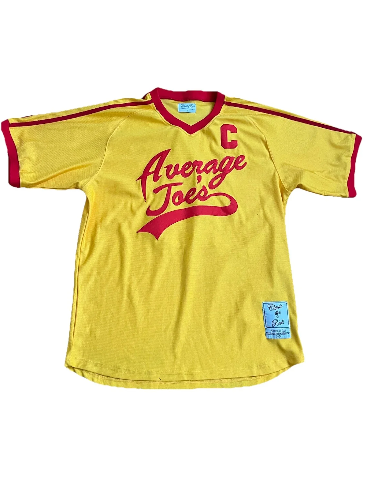 Classic Reels Peter LaFleur Dodgeball Average Joes Authentic Movie Jersey L, image 2