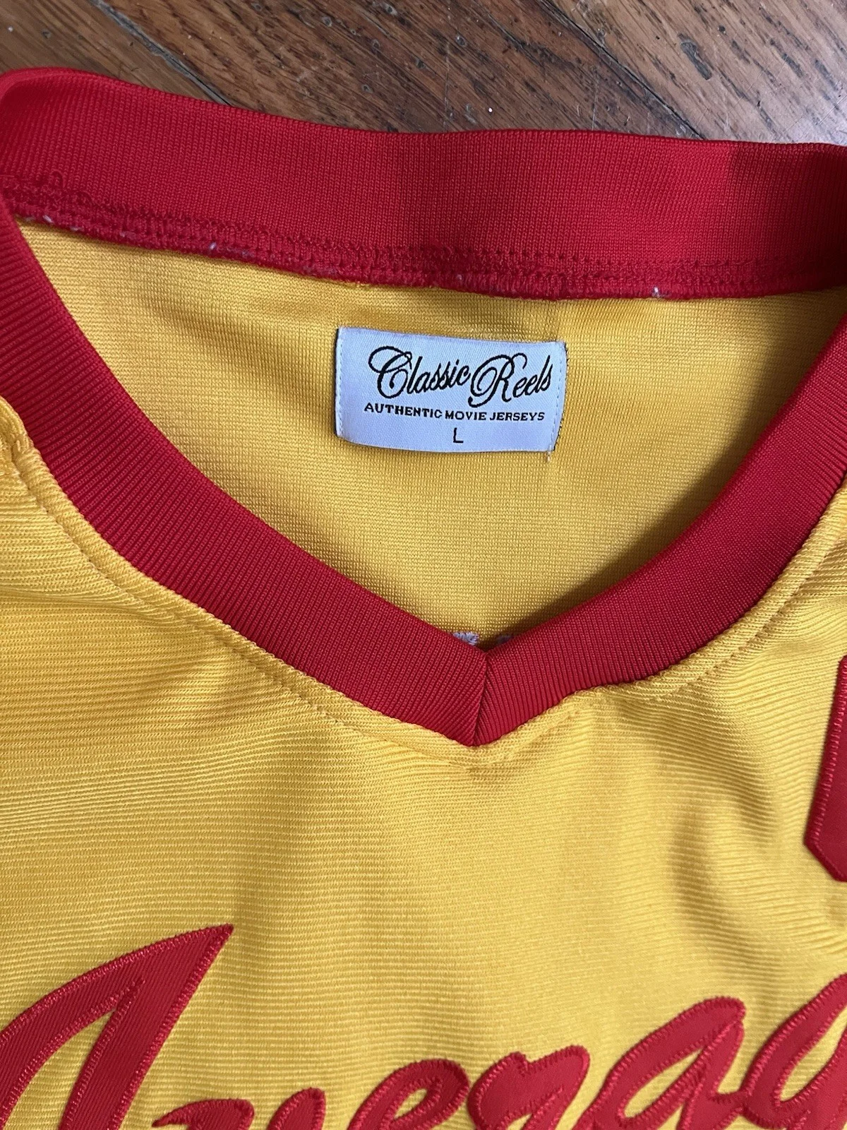 Classic Reels Peter LaFleur Dodgeball Average Joes Authentic Movie Jersey L, image 4