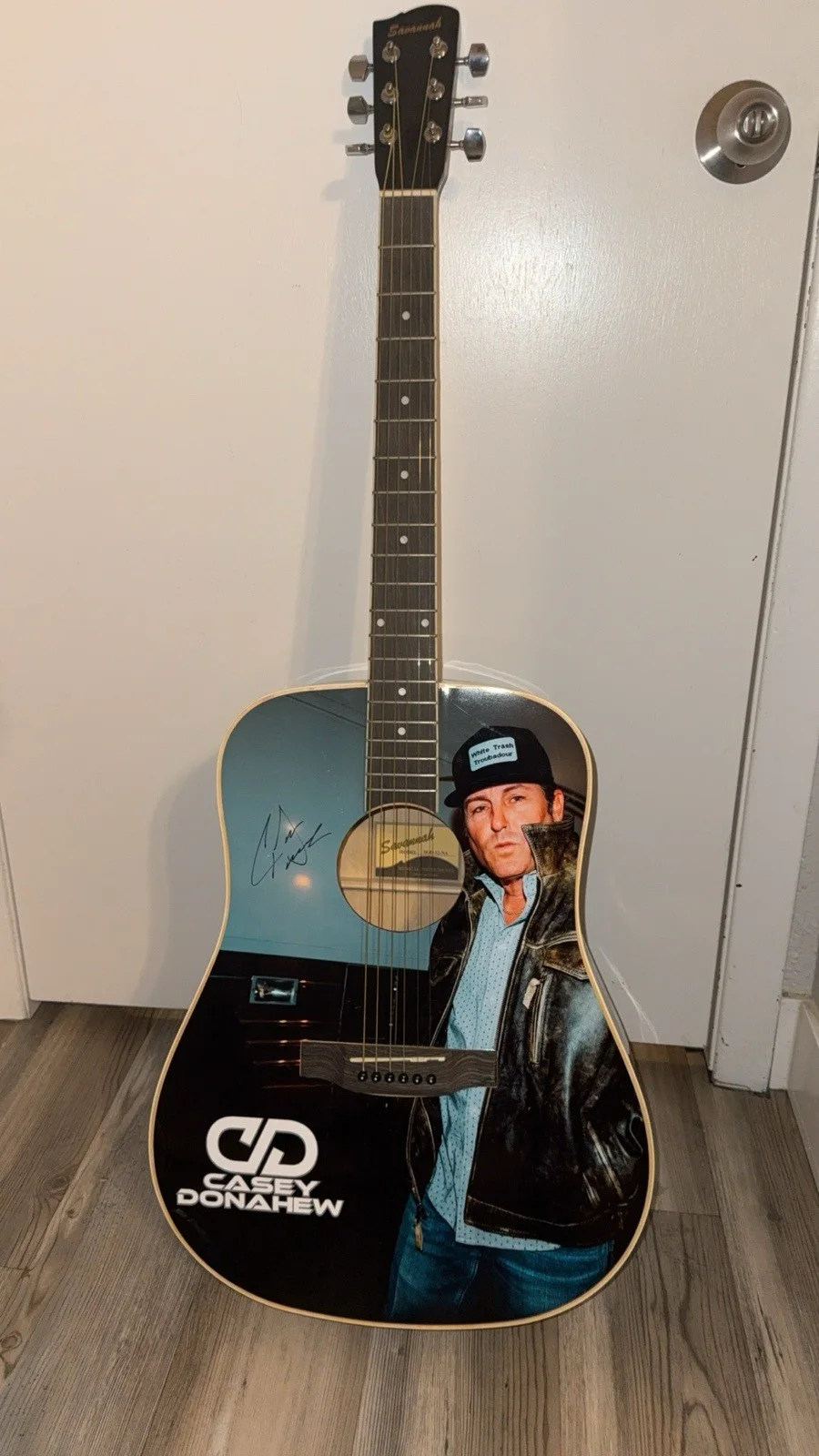 Casey Donahew Guitar Signed, image 3