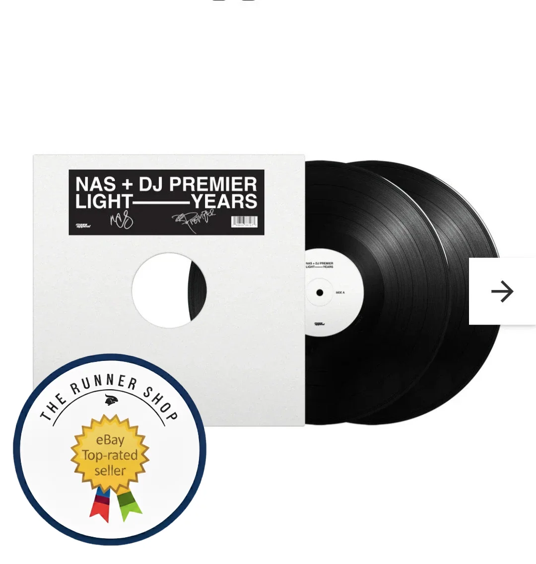 Nas & DJ Premier Light Years Day Ones Edition 2X Signed Vinyl / 1000 ✅SHIPS NOW✅, image 4