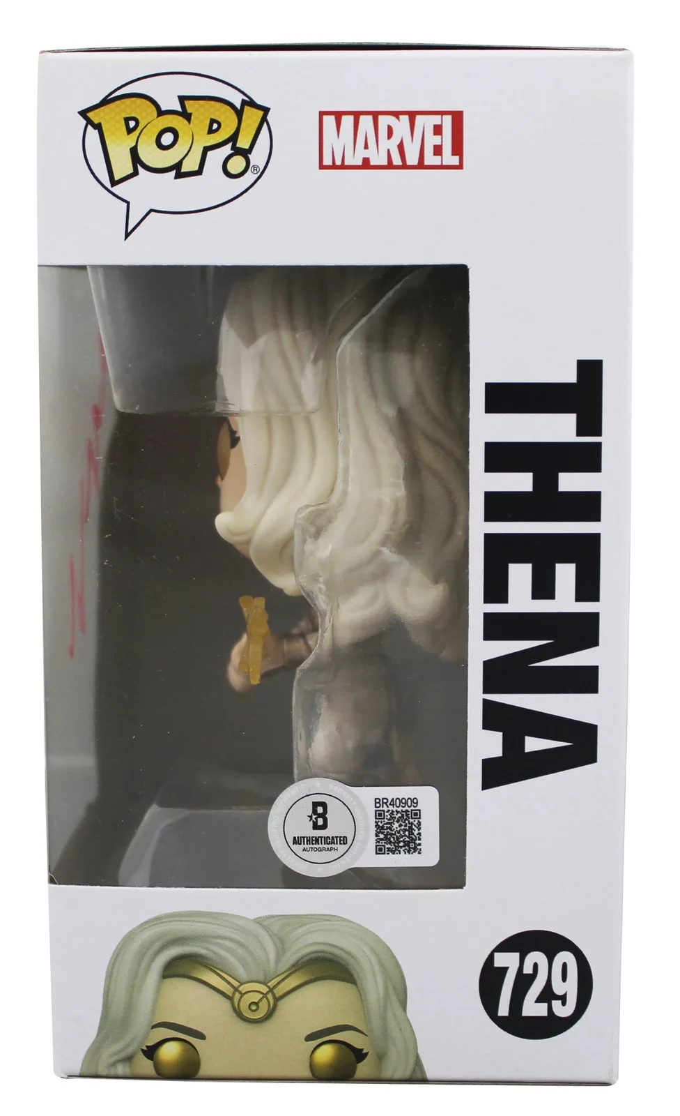Angelina Jolie — Angelina Jolie Eternals Signed Thena #729 Funko Pop Vinyl Figure BAS #BR40909, изображение 3