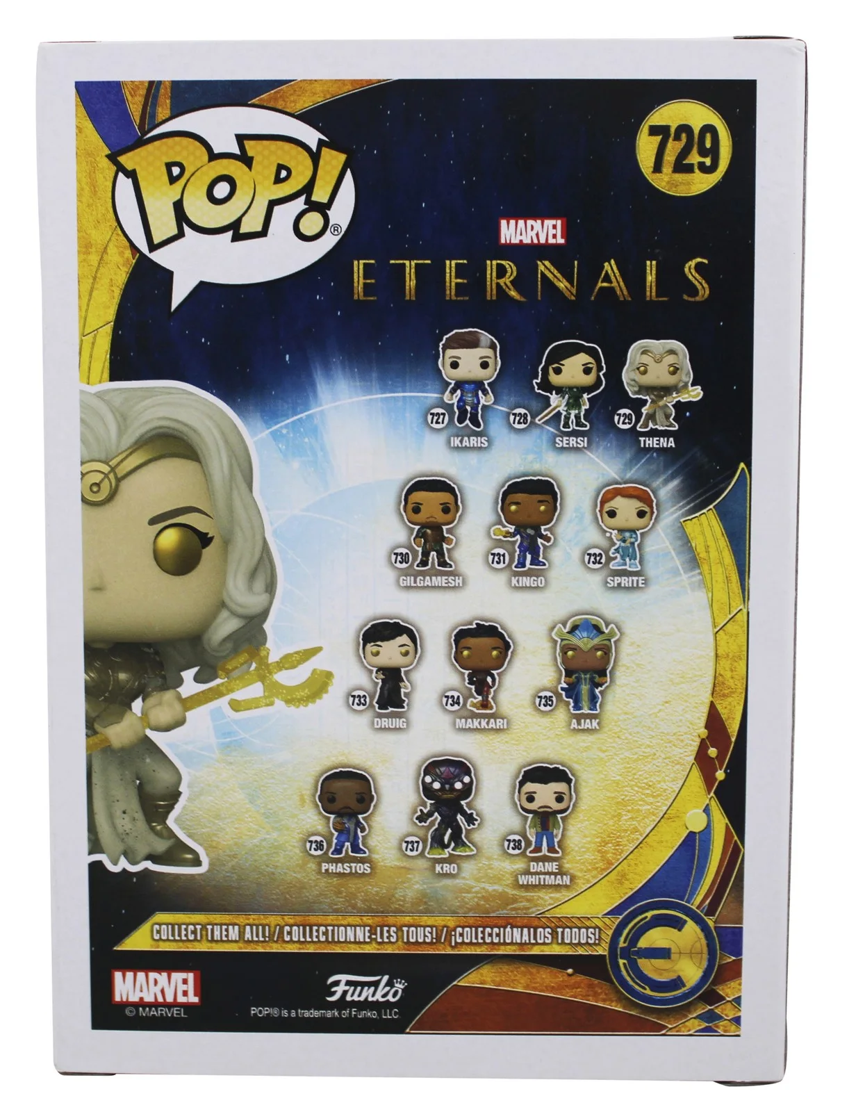 Angelina Jolie — Angelina Jolie Eternals Signed Thena #729 Funko Pop Vinyl Figure BAS #BR40909, изображение 4