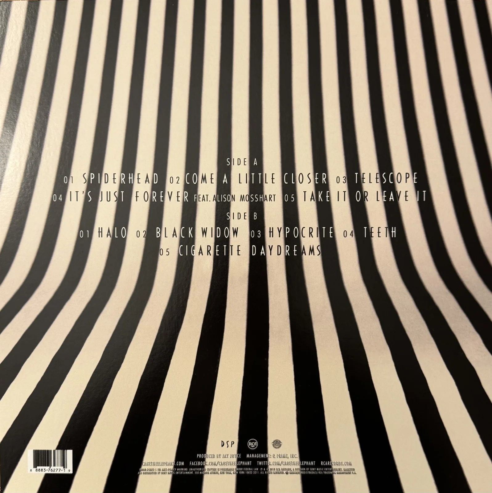 Cage The Elephant Signed Melophobia Vinyl Record LP *ON COVER*, image 2