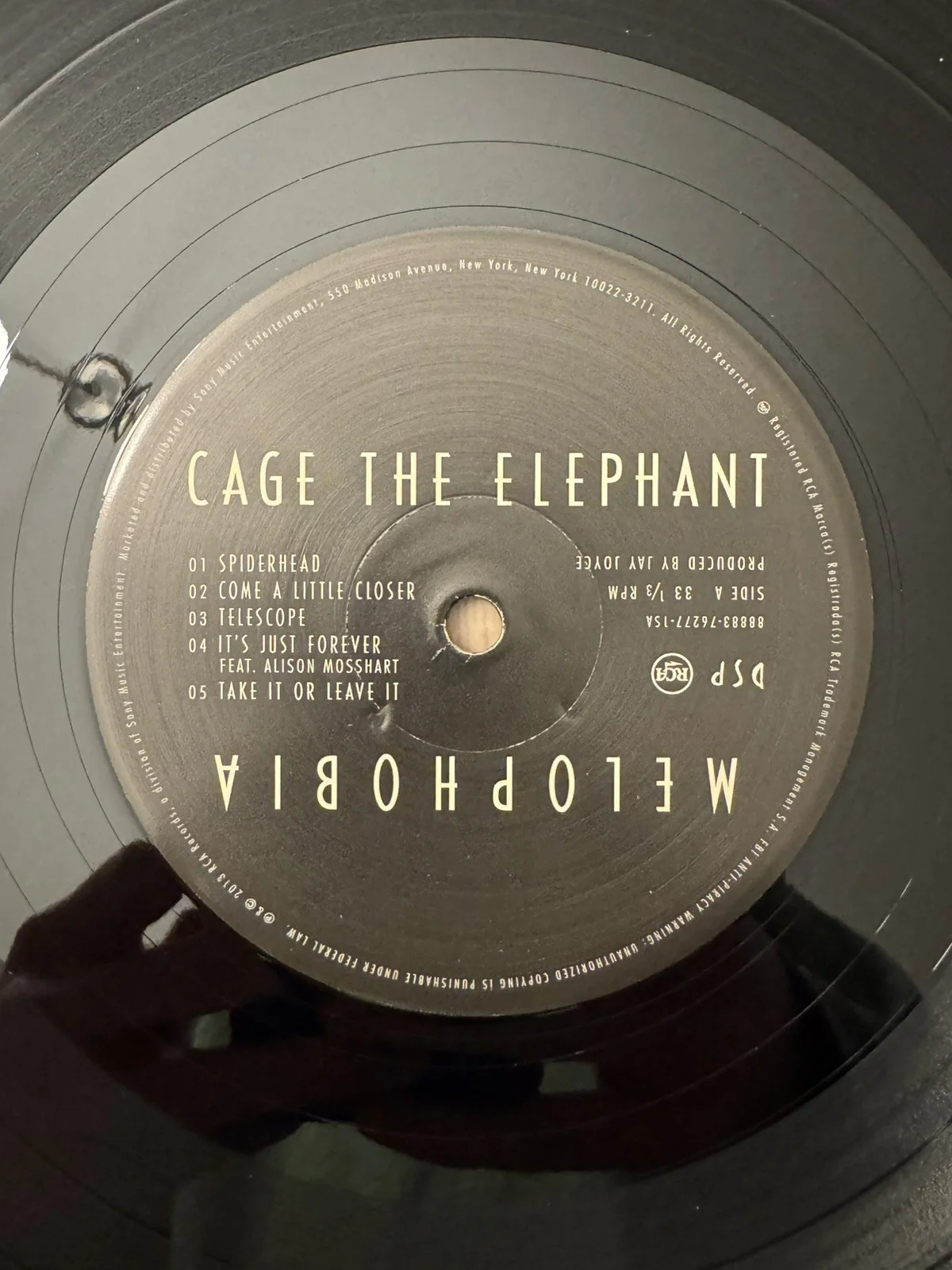 Cage The Elephant Signed Melophobia Vinyl Record LP *ON COVER*, image 3