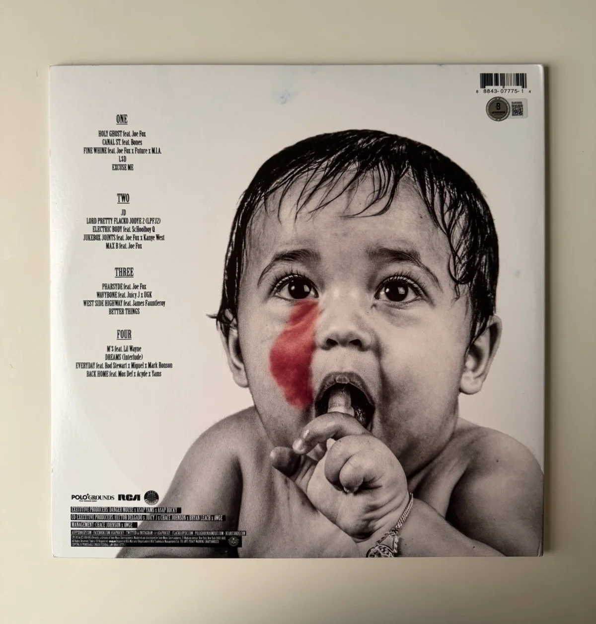 A$AP Rocky Rapper Autographed “AT.LONG.LAST.A$AP” Vinyl Rihanna Beckett, изображение 2