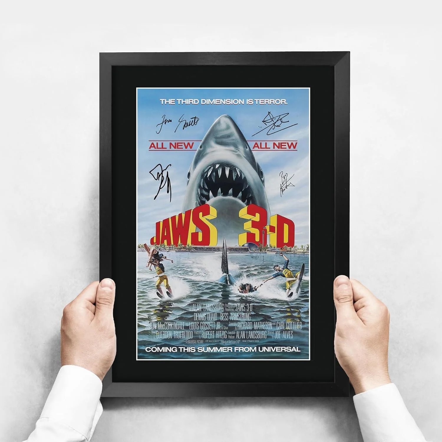 Jaws 3 16 x 12 inch Gifts Printed Poster Signed Autograph Picture for Movie M..., изображение 4