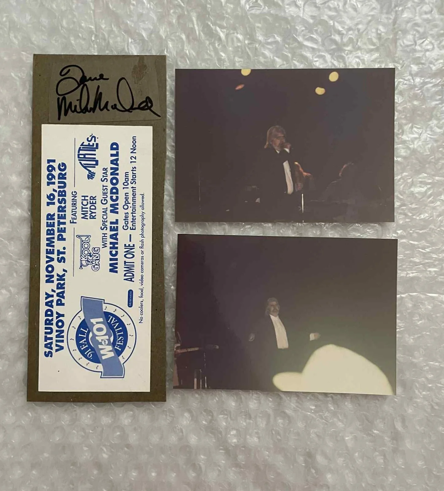 Michael McDonald — Michael McDonald Authentic Signed Autograph, изображение 2