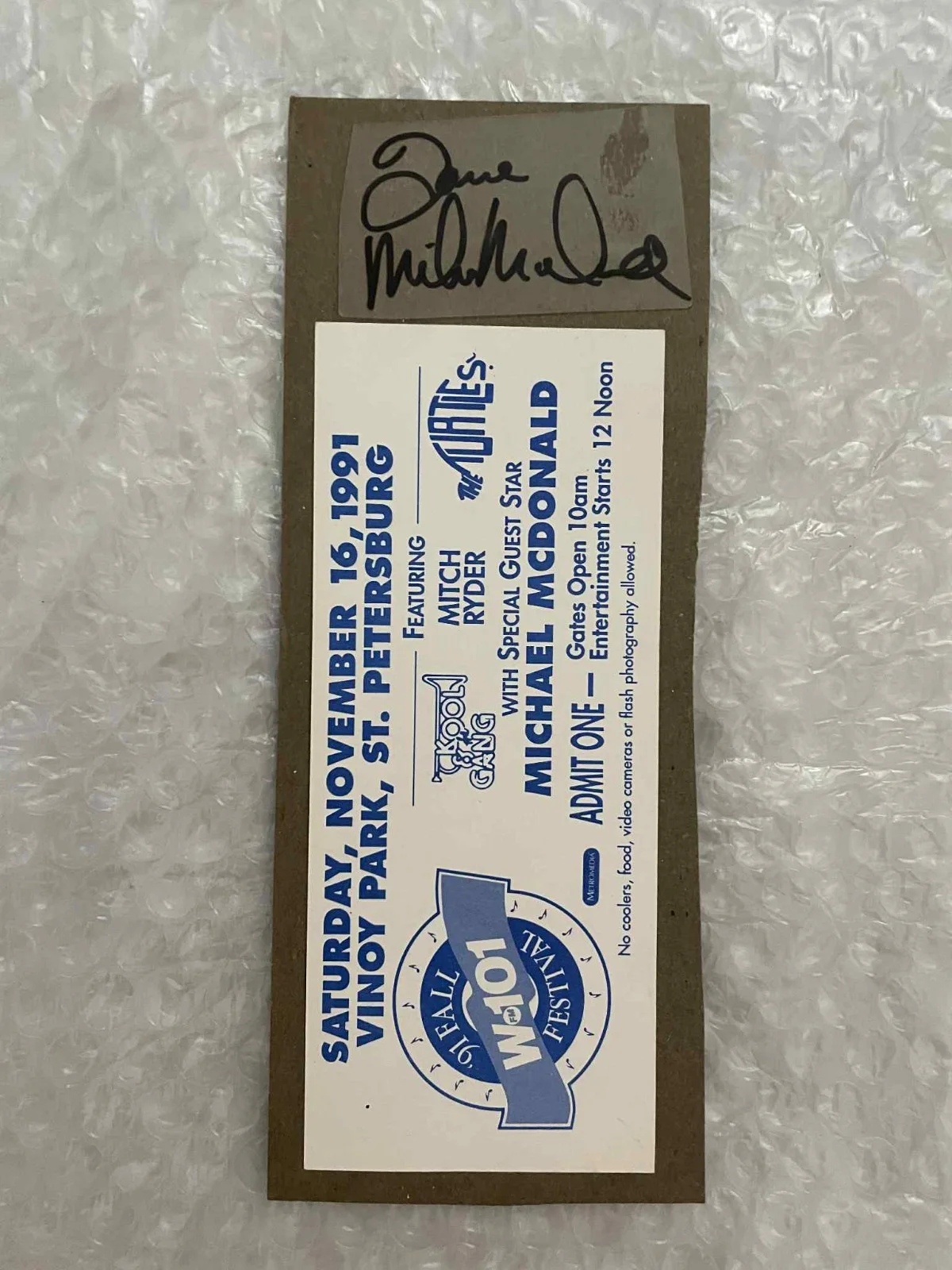 Michael McDonald — Michael McDonald Authentic Signed Autograph, изображение 5