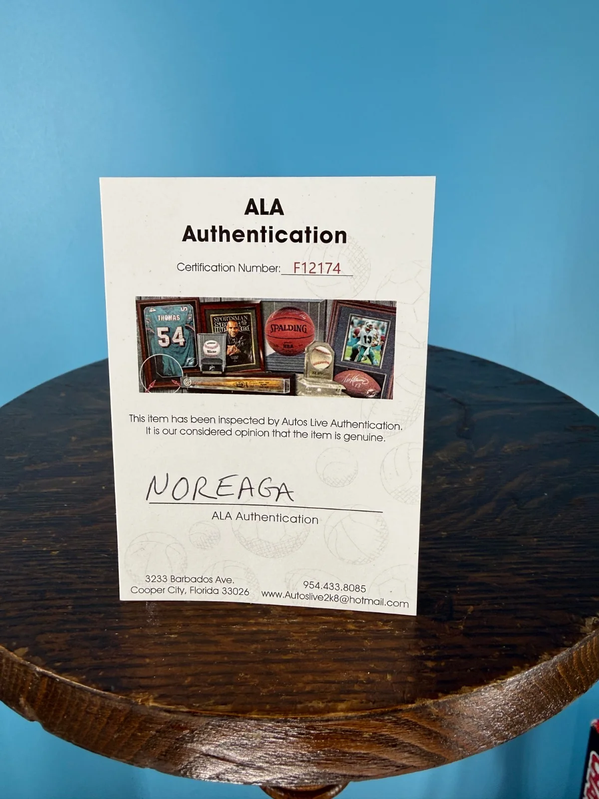 Noreaga N.O.R.E. Signed 8 x 10 Photo ALA Authenticated Excellent Condition, image 3