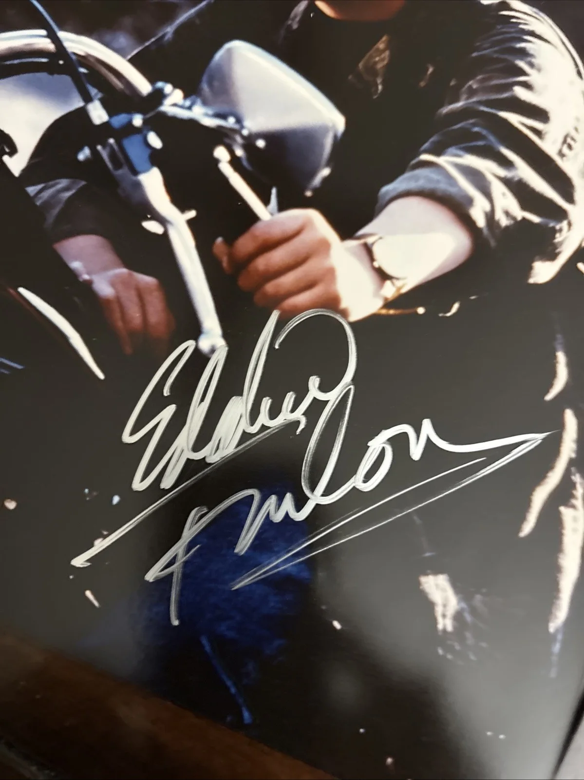 Eddie Furlong Autographed 8x10 Photo On Motorcycle W/ COA, image 2