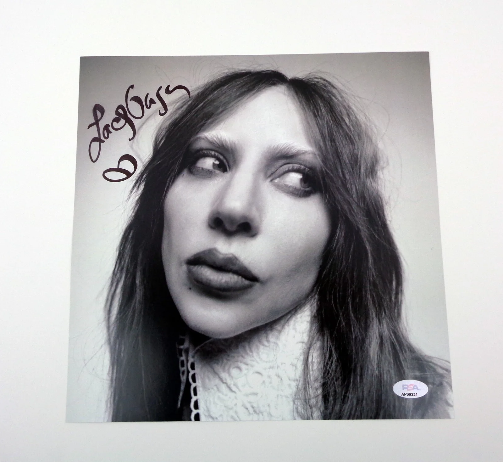 Lady Gaga — Lady Gaga Legendary Musician Signed Autograph Record Poster PSA/DNA COA