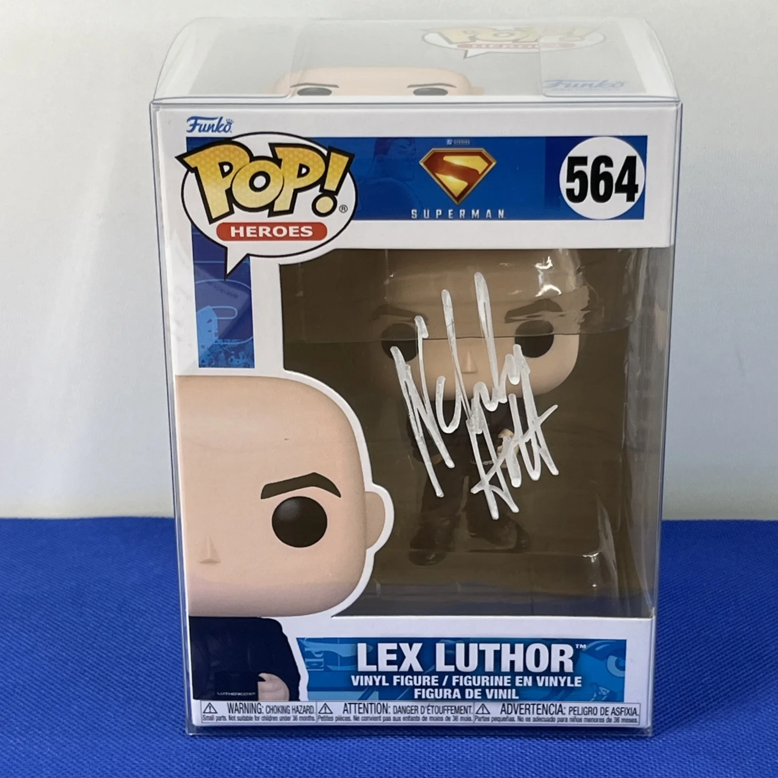 Nicholas Hoult — Nicholas Hoult Signed Funko Pop Lex Luthor #564 Autographed COA Hologram
