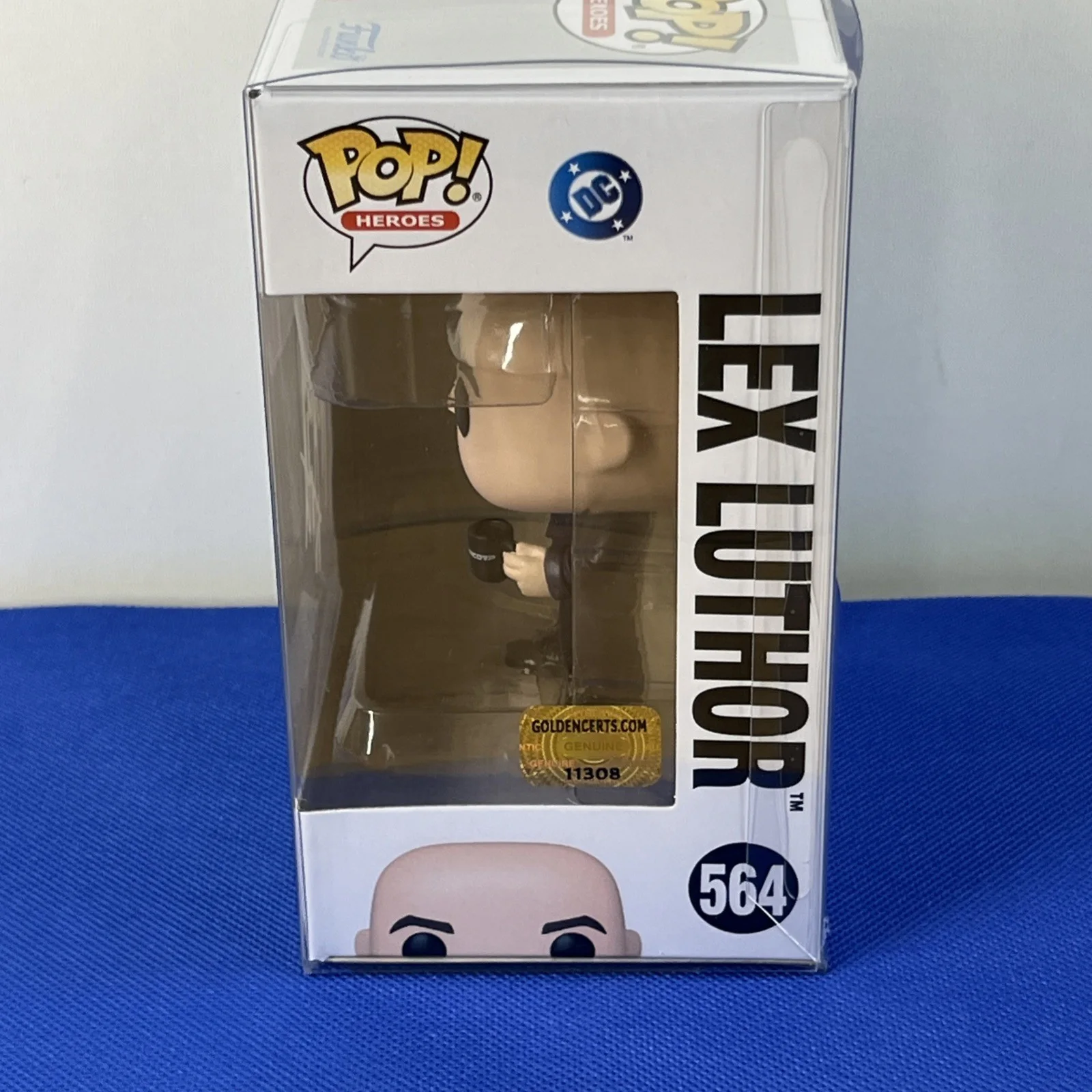 Nicholas Hoult — Nicholas Hoult Signed Funko Pop Lex Luthor #564 Autographed COA Hologram, image 3