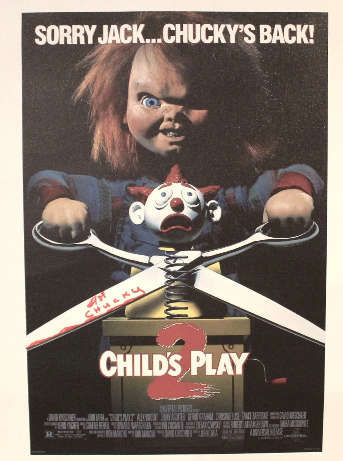 Brad Dourif Autographed Oversize Canvas Print - Child's Play 2, image 2