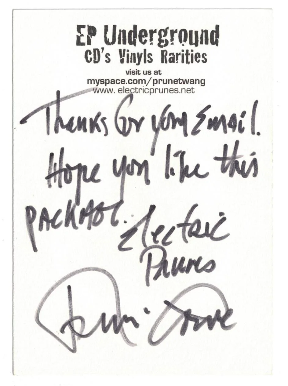 James Lowe — James Lowe Signed Autographed 4 x 6 Postcard Musician The Electric Prunes C, изображение 2