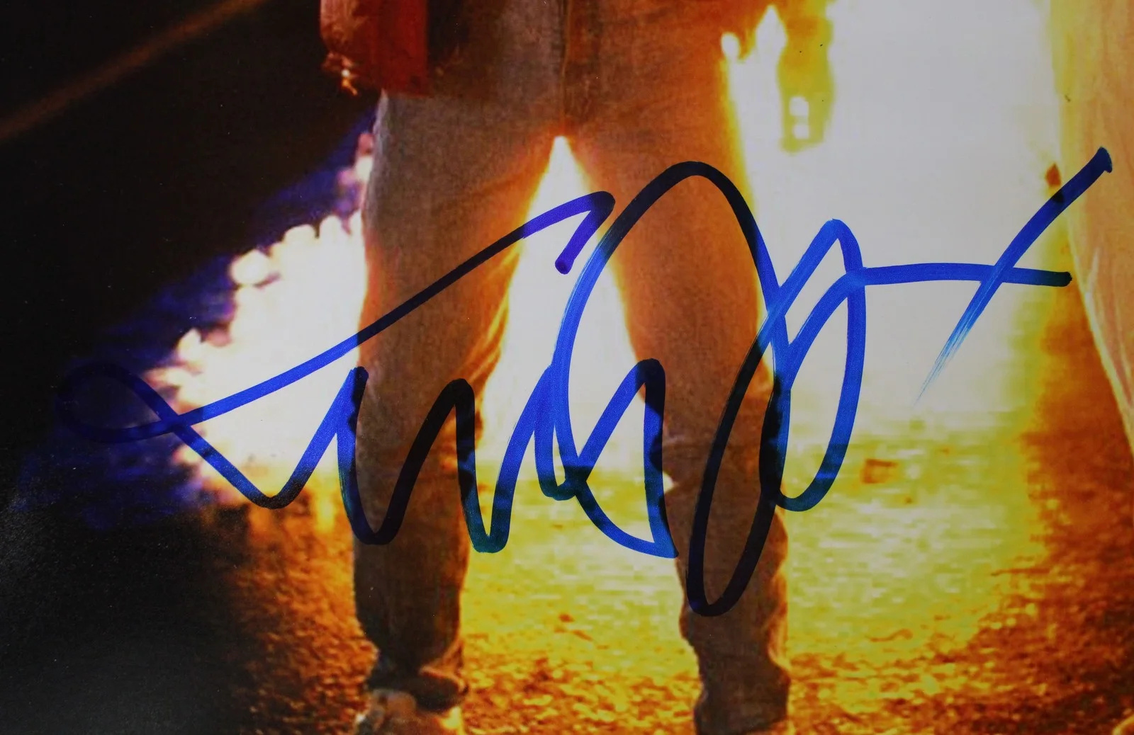Michael J. Fox Christopher Lloyd — Michael J Fox Christopher Lloyd Autographed Back to the Future 16x20 BAS W 53719, image 2