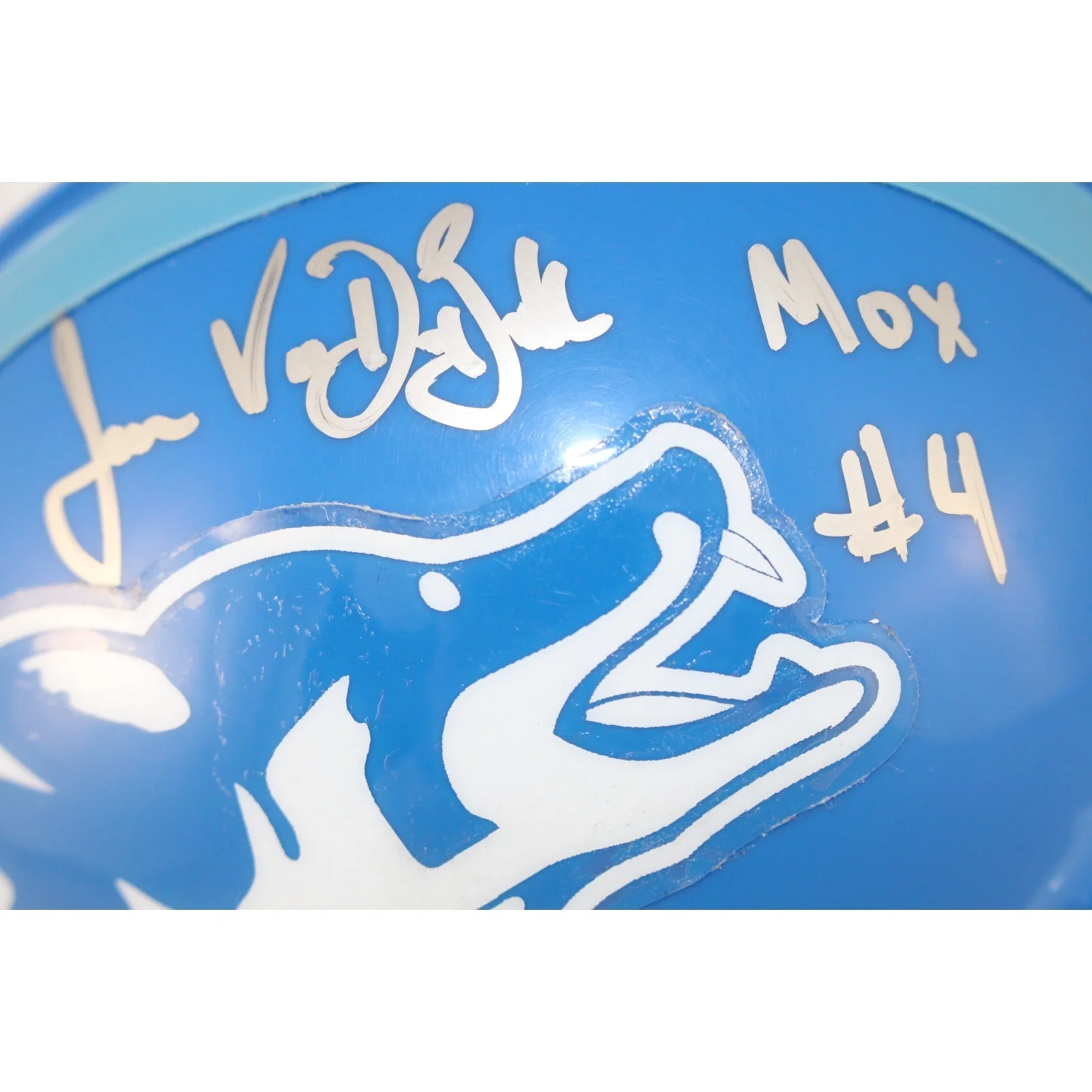 James Van Der Beek Autographed Varsity Blues Mini Helmet MOX Beckett 53701, изображение 2