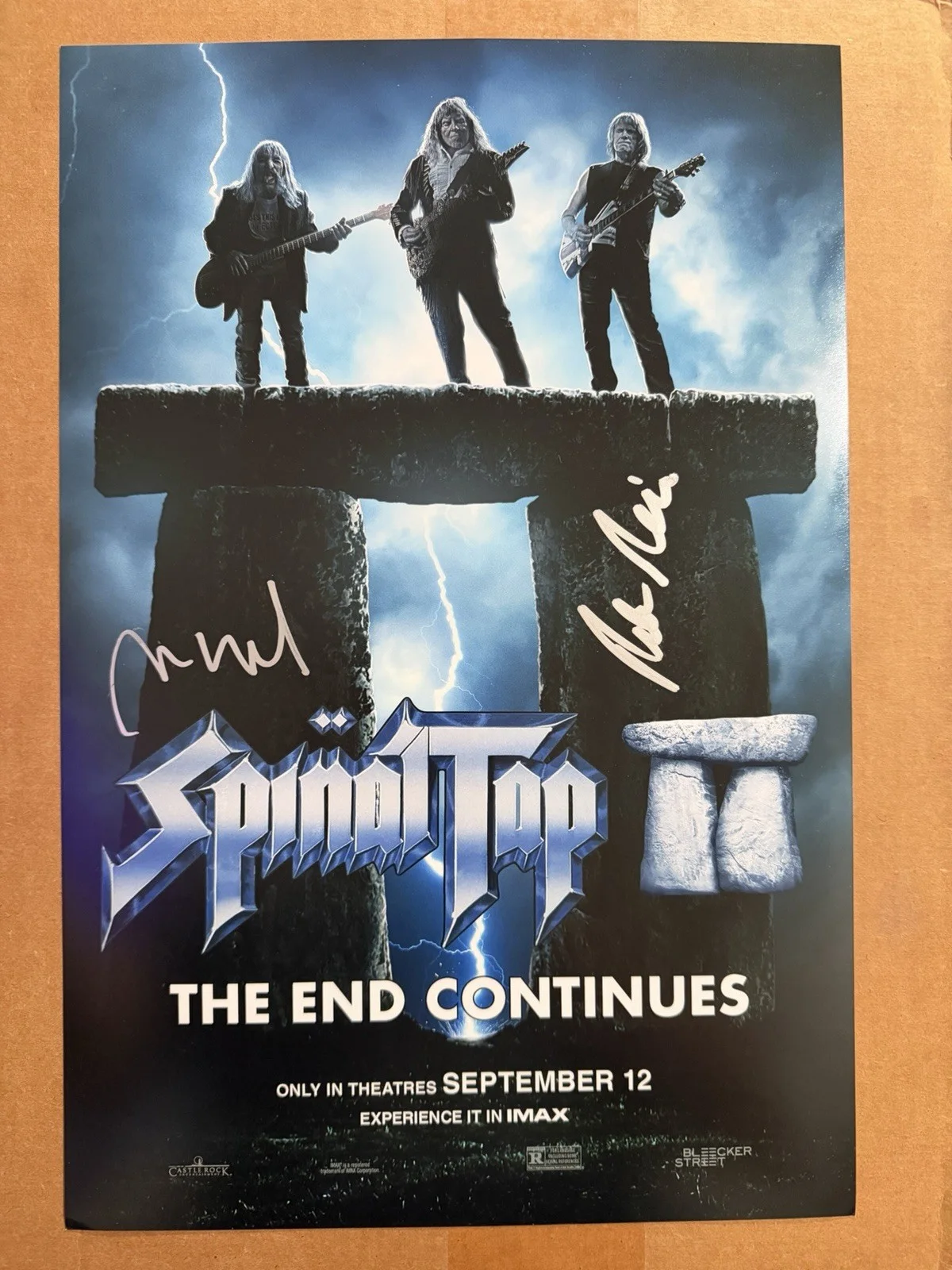Rob Reiner Christopher Signed Spinal Tap 2 12x18 Poster Autograph Proof, image 5