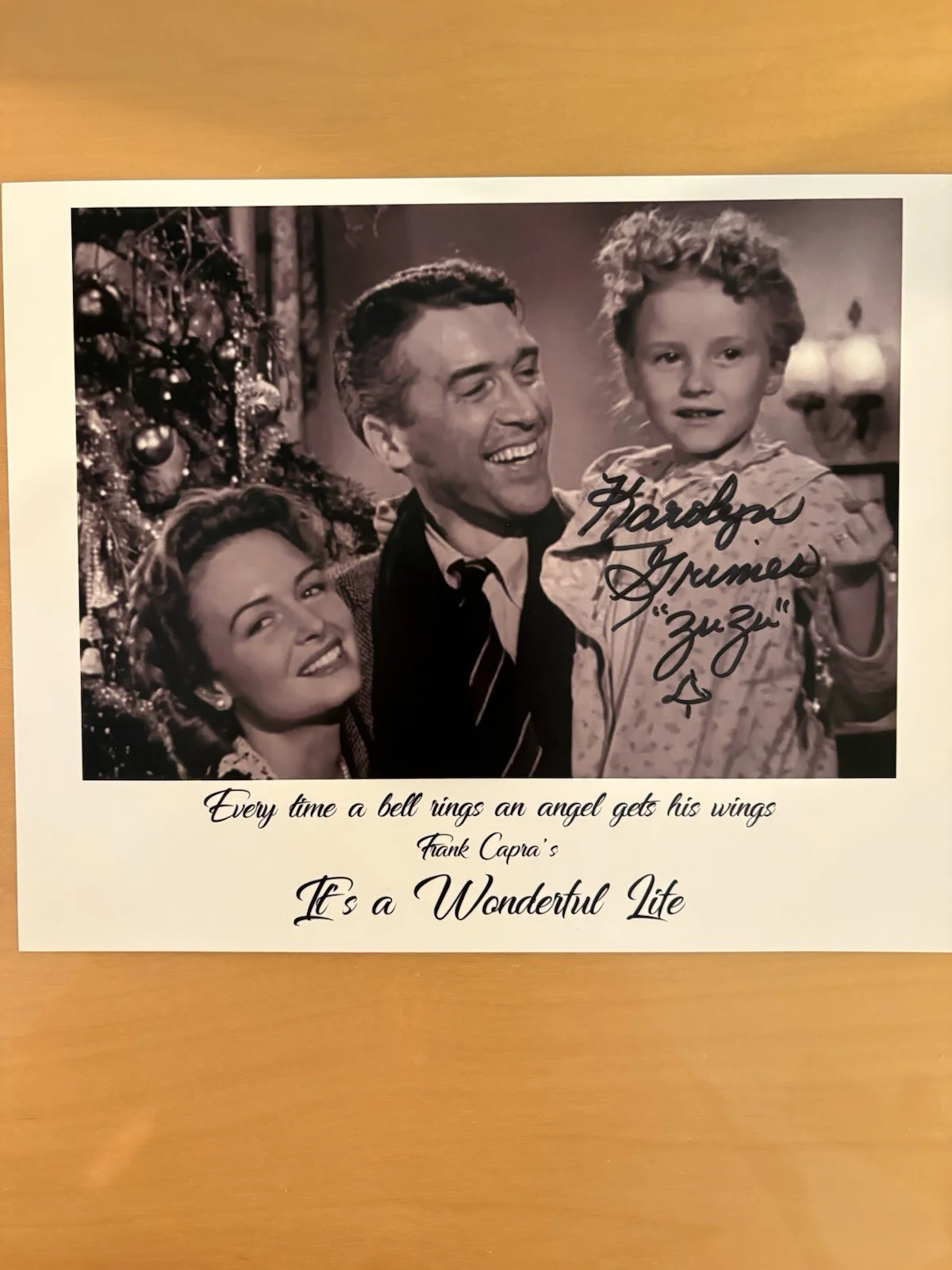 Karolyn Grimes — “It’s a Wonderful Life” Karolyn Grimes Signed 8x10 Photo - COA - ZuZu Inscribed