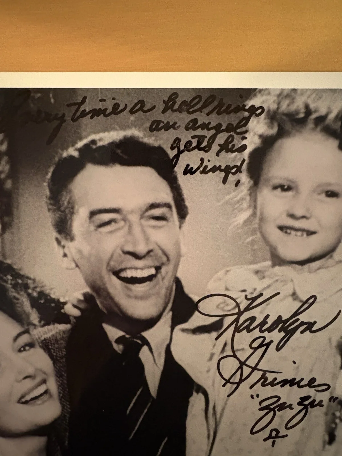 Karolyn Grimes — “It’s a Wonderful Life” Karolyn Grimes Signed 8x10 Photo - PSA COA - ZuZu Inscr., изображение 2