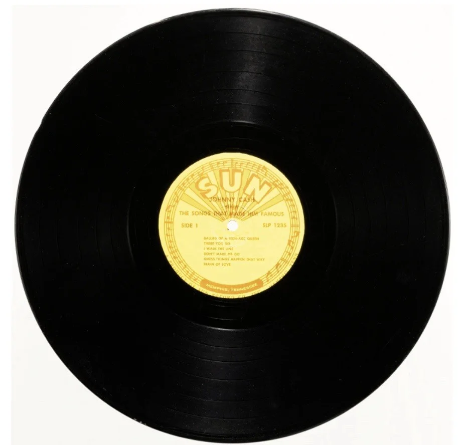 Johnny Cash Signed Autograph Songs That Made Him Famous Album Vinyl Beckett LOA, изображение 3