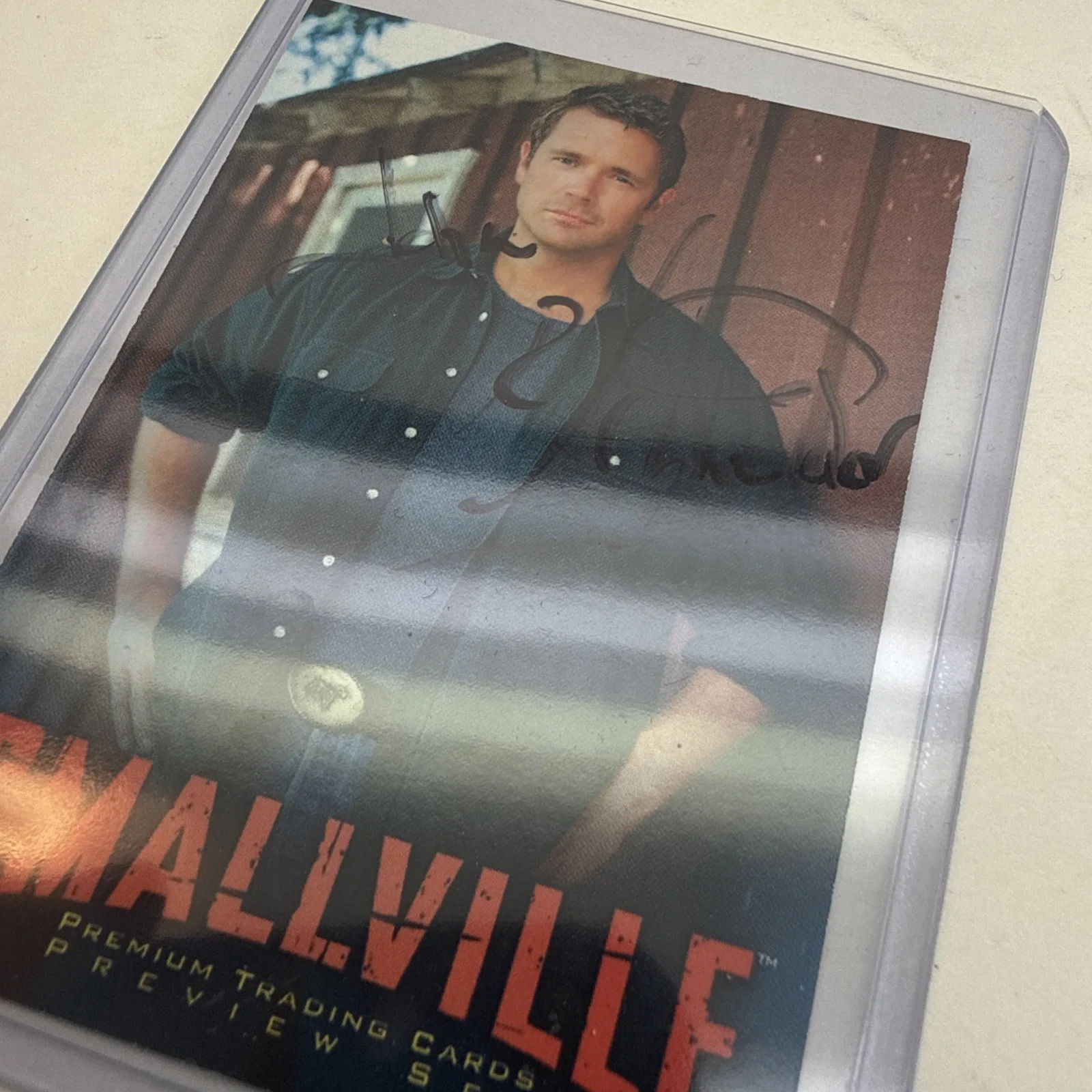 John Schneider Smallville signed photo Premium Preview Trading Card Autographed, image 2