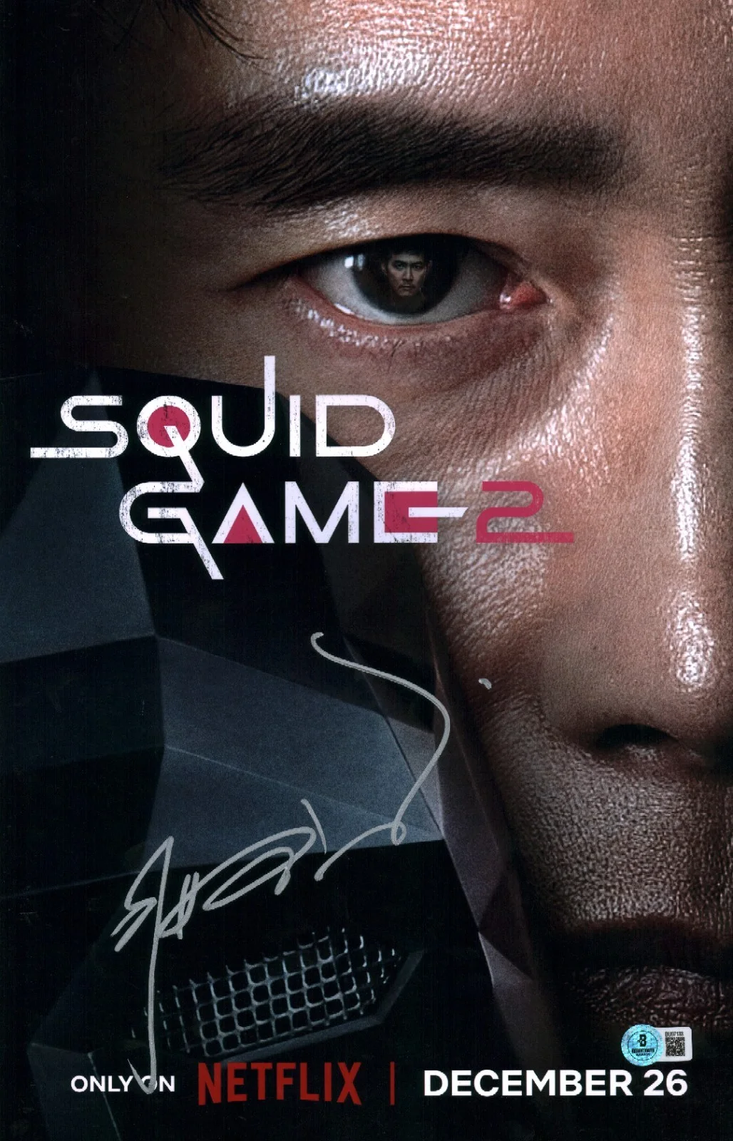 lee byung hun — LEE BYUNG HUN SIGNED SQUID GAME 11X17 TV MOVIE POSTER PHOTO FRONT MAN ACTOR BAS