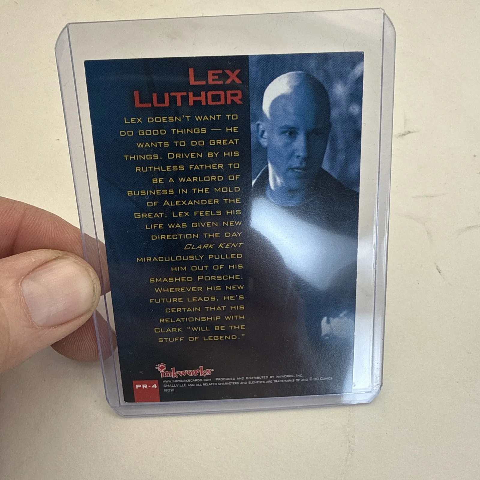 Michael Rosenbaum Signed Autographed Premium Card Photo Smallville Lex Luthor, изображение 3