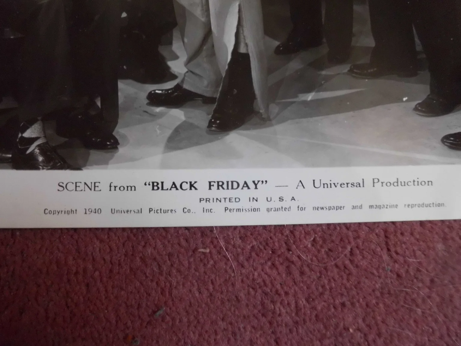 BLACK FRIDAY (1940) vintage scene still BORIS KARLOFF, image 2
