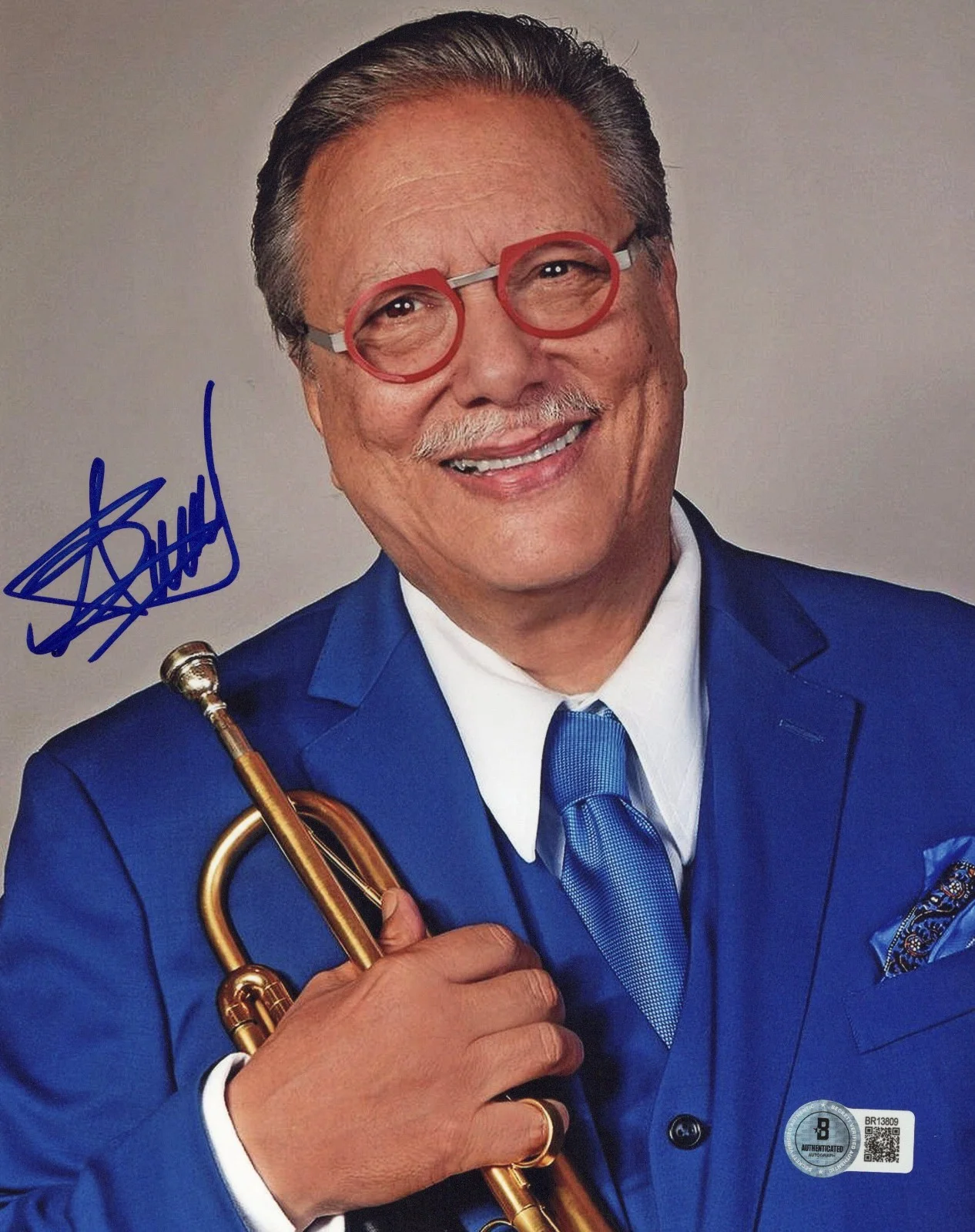 ARTURO SANDOVAL SIGNED 8x10 PHOTO 2 CUBAN JAZZ LEGEND TRUMPETER BECKETT BAS COA, изображение 2
