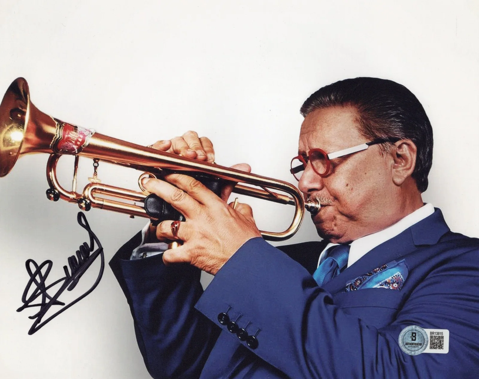 ARTURO SANDOVAL SIGNED 8x10 PHOTO CUBAN JAZZ LEGEND TRUMPETER BECKETT BAS COA, изображение 2