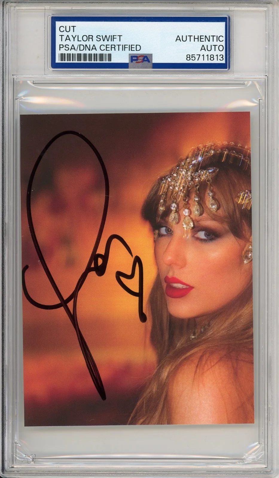 SIGNED HEART TAYLOR SWIFT LIFE OF A SHOWGIRL PHOTO PSA DNA AUTHENITC AUTOGRAPH, изображение 5
