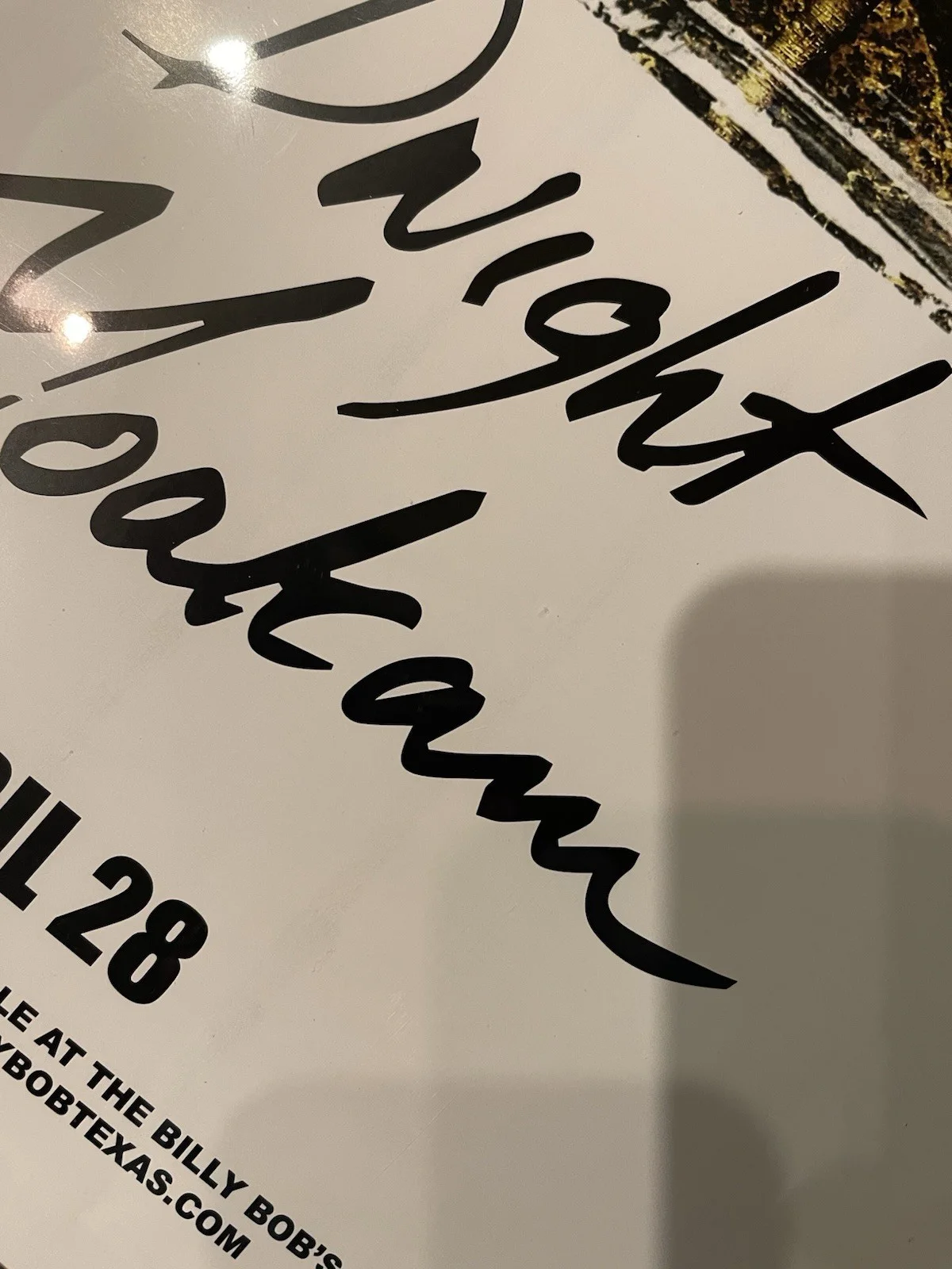 Dwight Yoakam autographed concert poster 11x17 country music Singer COA, изображение 4