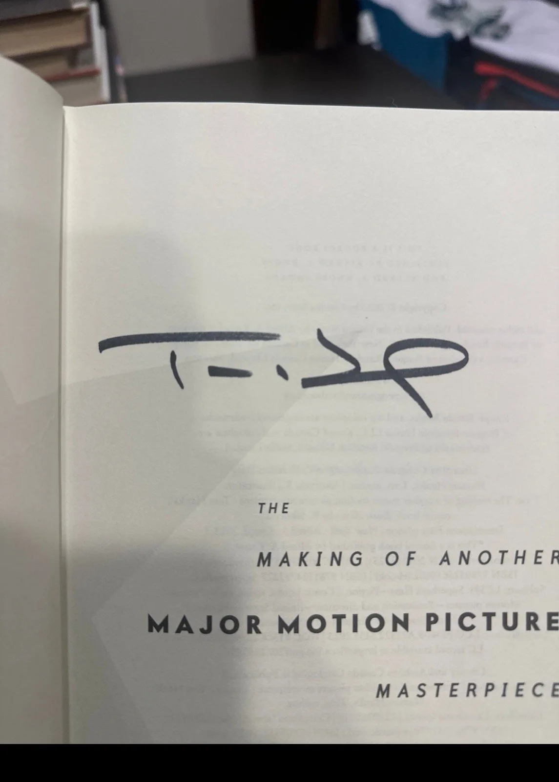 Tom Hanks signed “the making of another motion picture masterpiece” book, image 4