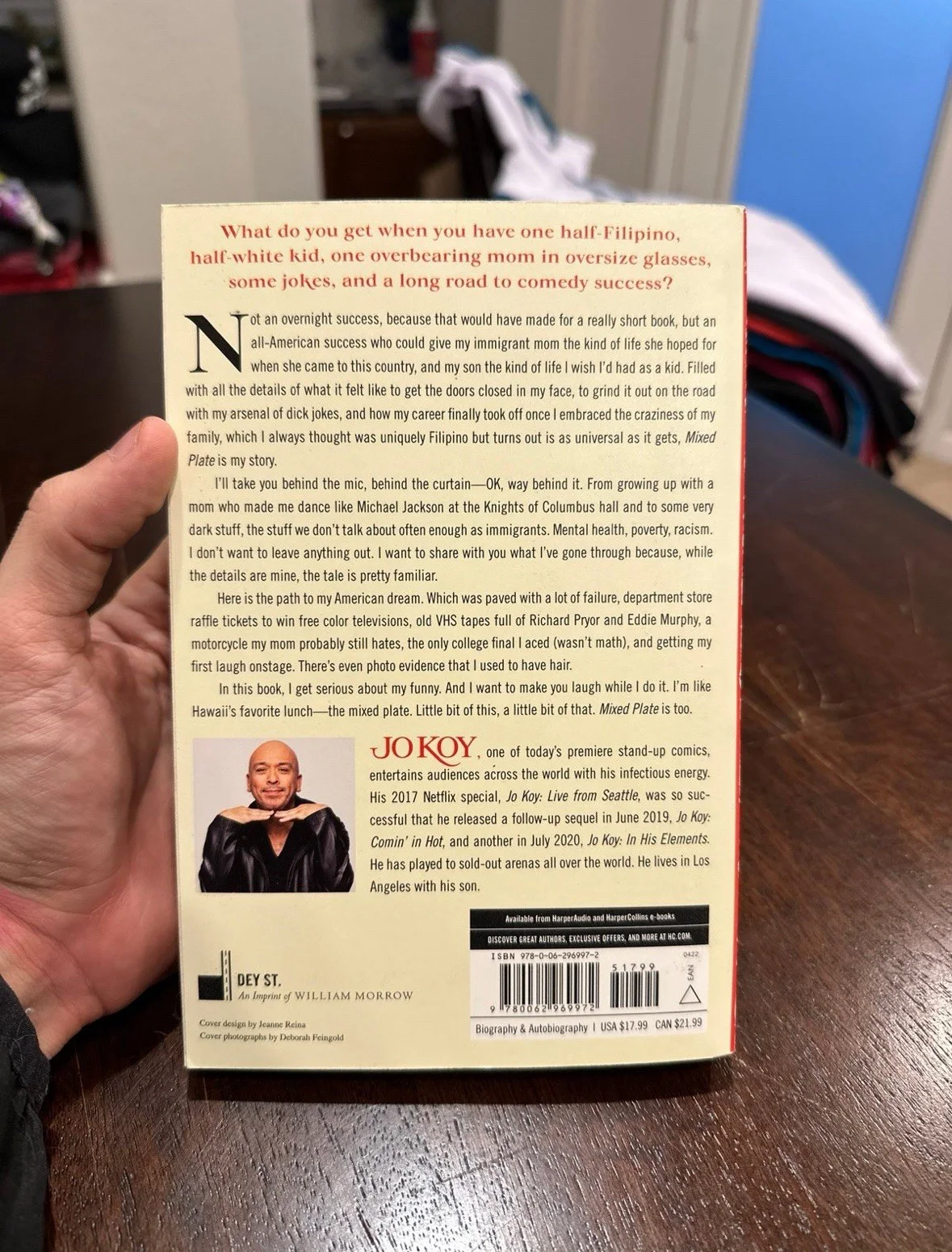 Jo Koy comedian netflix filipino signed “Mixed Plate” book, image 3